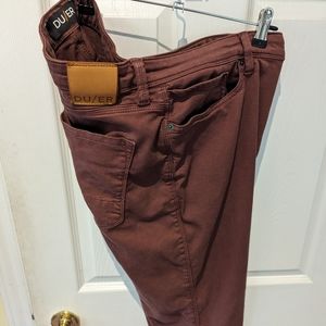 DUER No Sweat Pant Relaxed in Toffee, size 36x32